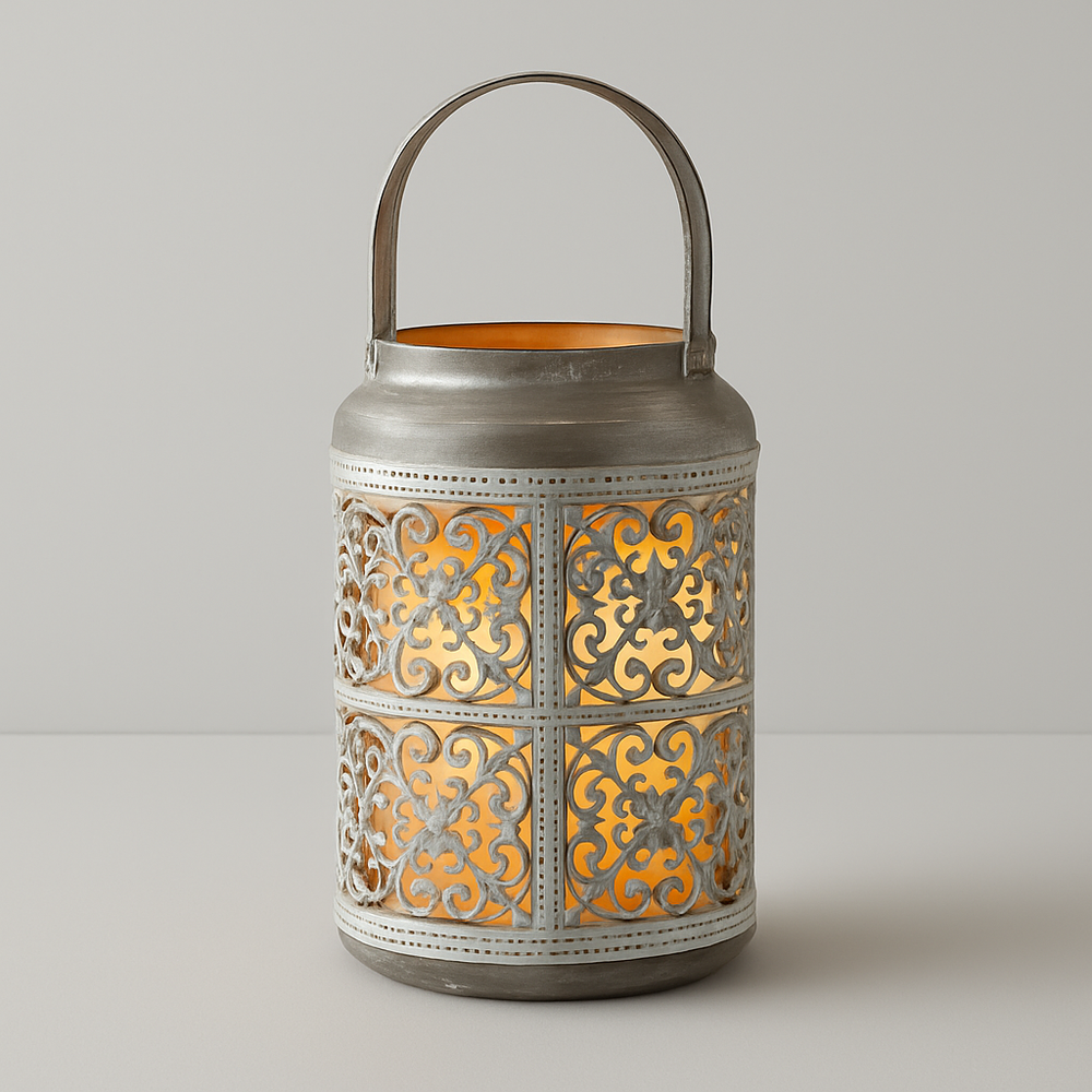 Duo de Bougeoirs Antique en Métal – Ambiance Charme