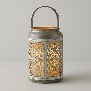 Duo de Bougeoirs Antique en Métal – Ambiance Charme
