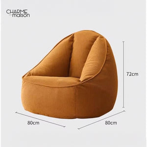 Pouf Poire Fauteuil Velours côtelé Sacoche.