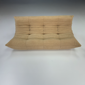 Canapé Relax moderne 3 Places en Velours Côtelé – Design Sculptural et Texture Élégante