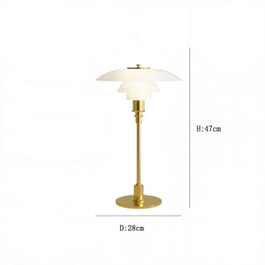 Lampe de Table Moderne en Verre et Métal – Finition Argentée ou Dorée