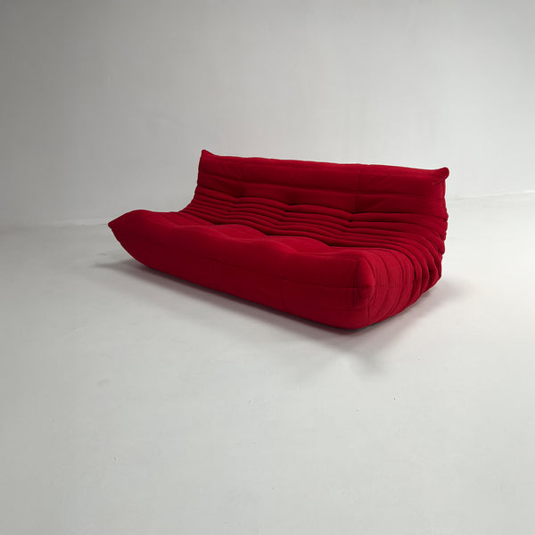 Canapé Relax moderne 3 Places en Velours Côtelé – Design Sculptural et Texture Élégante