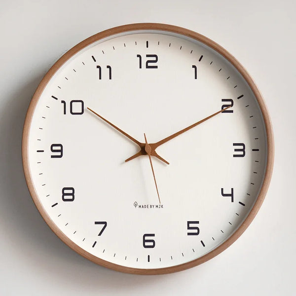 Horloge Murale Nordique en Bois.