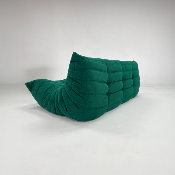 Canapé Relax moderne 3 Places en Velours Côtelé – Design Sculptural et Texture Élégante