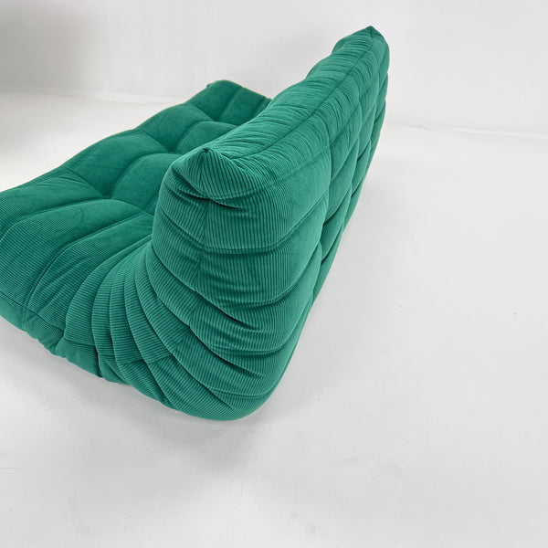 Canapé Relax moderne 3 Places en Velours Côtelé – Design Sculptural et Texture Élégante