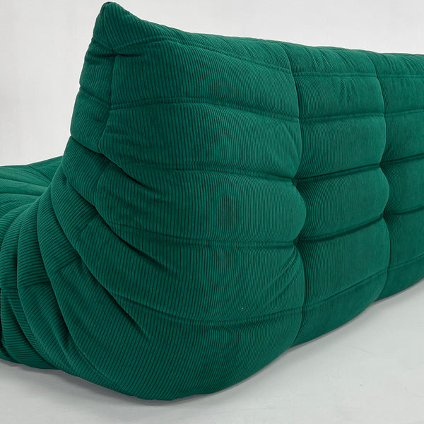 Canapé Relax moderne 3 Places en Velours Côtelé – Design Sculptural et Texture Élégante
