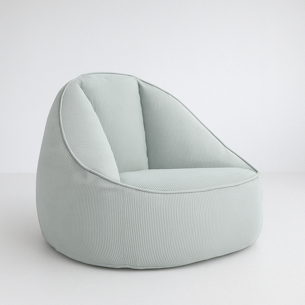 Pouf Poire Fauteuil Velours côtelé Sacoche
