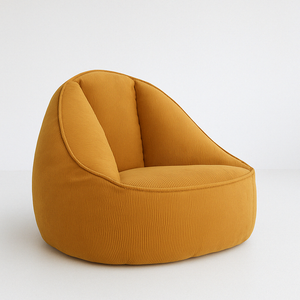 Pouf Poire Fauteuil Velours côtelé Sacoche
