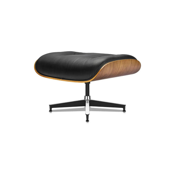 Ensemble Lounge Chair & Repose-Pieds – Finition Cuir Élégante